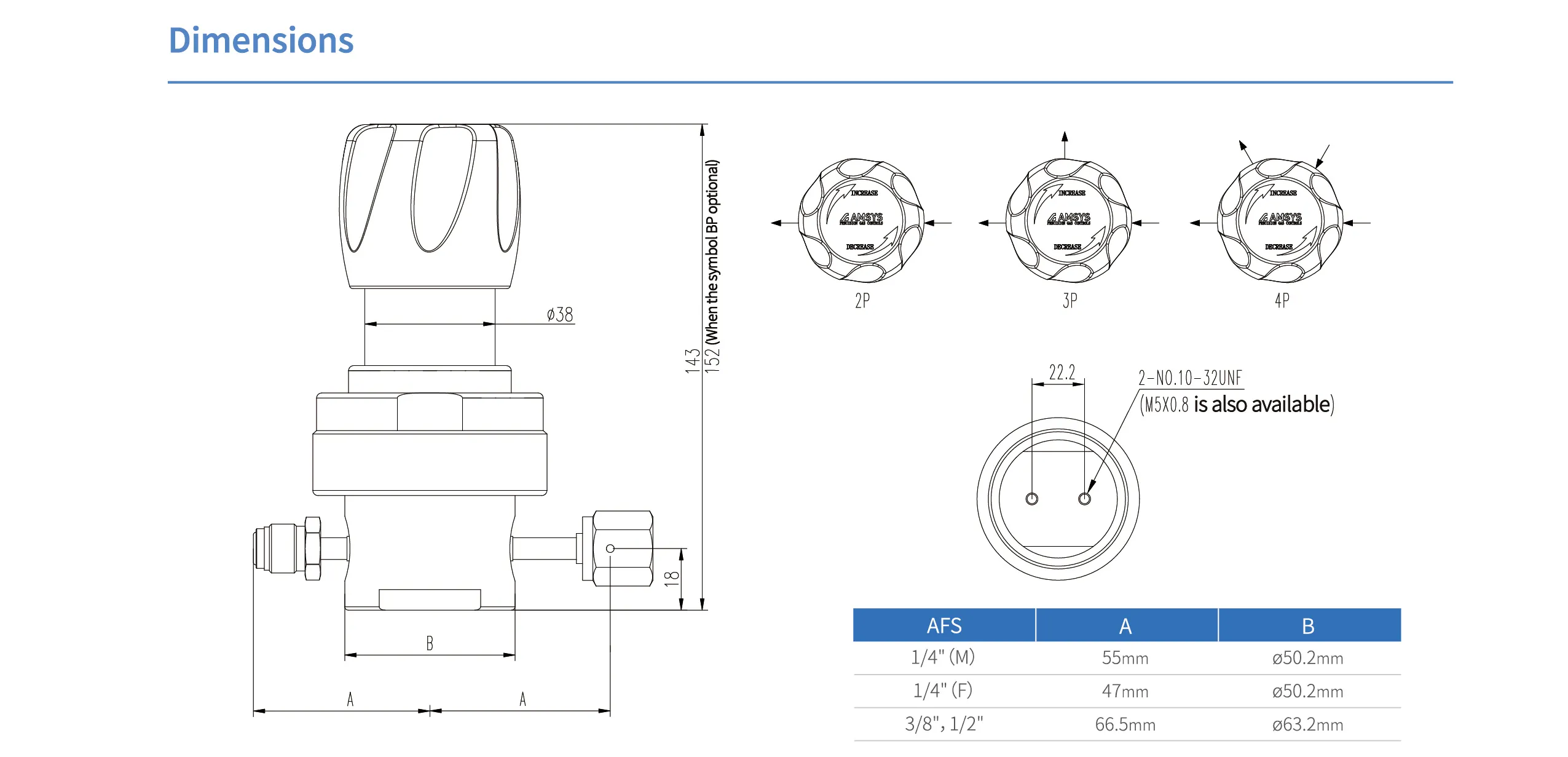 Регулятор AMFLO UHP AU24 Материал: Код SH (Body-SUS316L VAR; Poppet, Nozzle,Diaphragm,Gland -Hastelloy®C-22; Seat: PCTFE) ; Поверхность 0.13 um; 3х портовый с манометром, вх. давл. 159 бар, CV-0.45