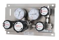Панель газовая ручная AMFLO PSB 110 F-P00-00, Pвх-34,4 bar, c манометрами, PRV, PUV, POV, FNPT 1/4  CV-0.08 / Manual GP AMFLO PSB 110 F-P00-00, inlet pressure 34,4bar,  PRV, connections FNPT 1/4 CV-0.08